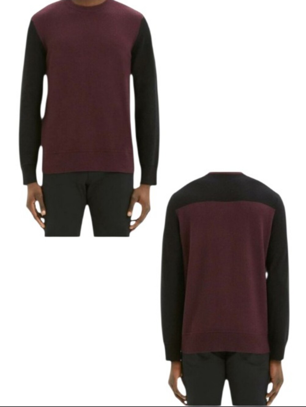 Theory Hilles Cashmere Sweater Colorblock